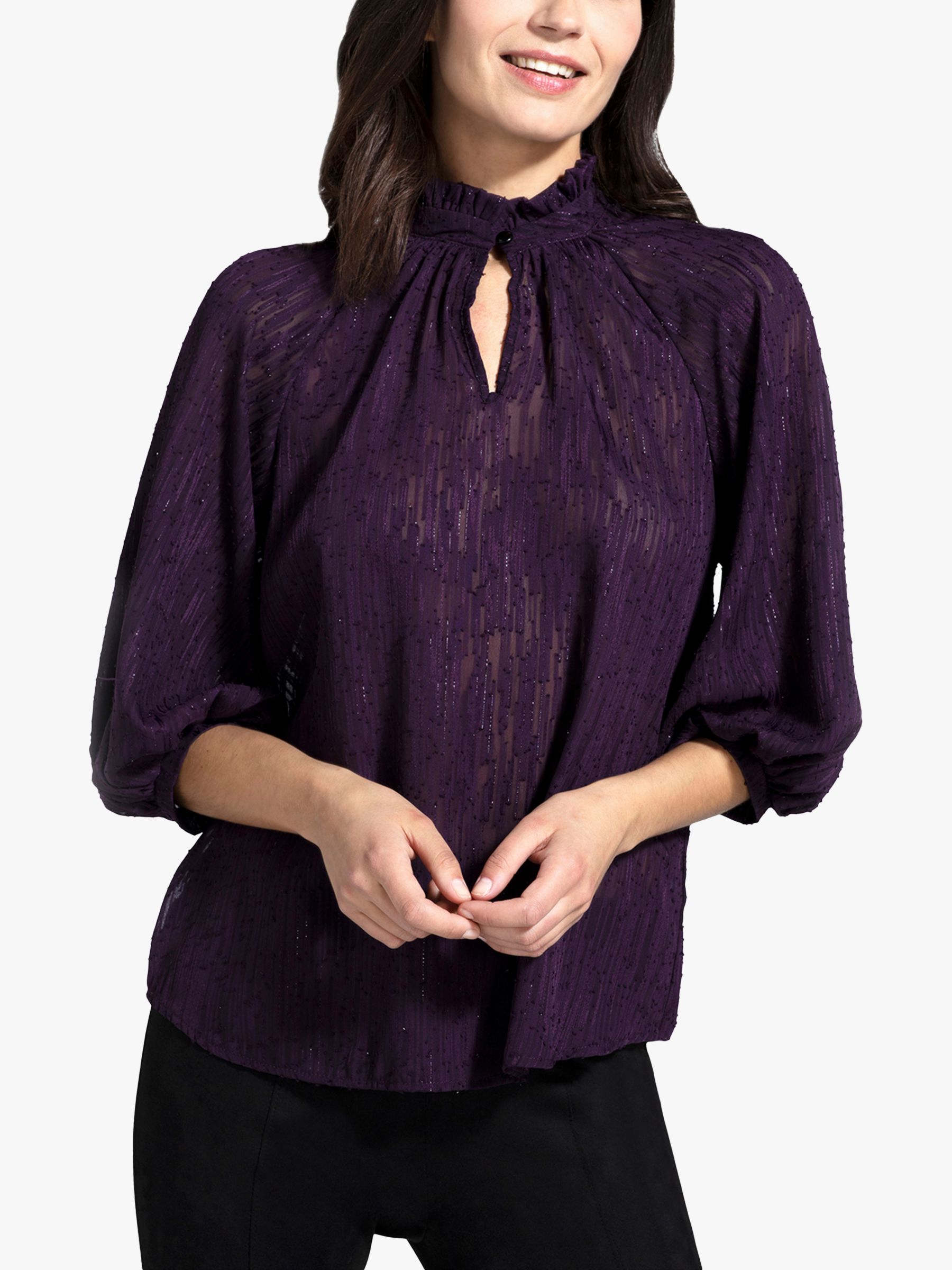 Блузка с абстрактным принтом HotSquash, дэмсон блузка с абстрактным принтом