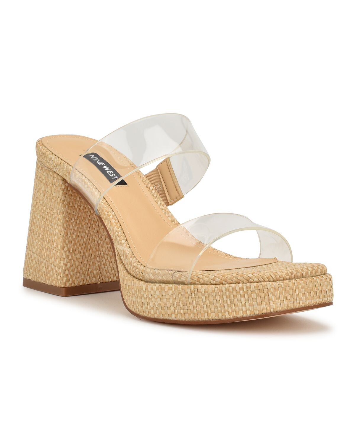 

Женские модельные босоножки на блочном каблуке с квадратным носком Tilah Nine West