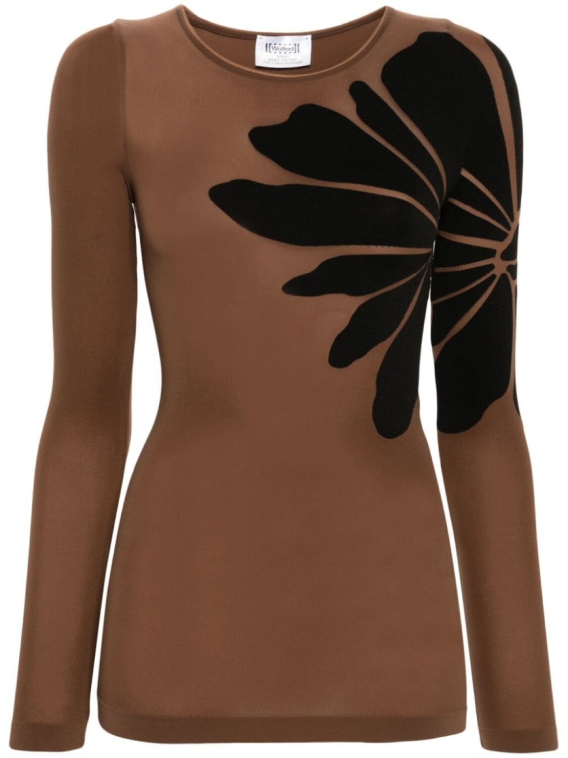 

Wolford полупрозрачный топ Body Tattoo, коричневый