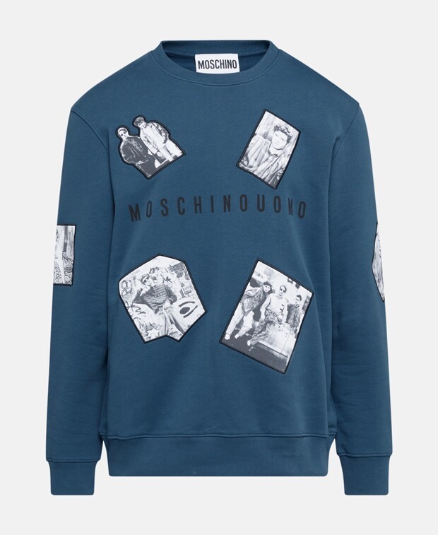 

Толстовка Moschino, цвет Slate Blue