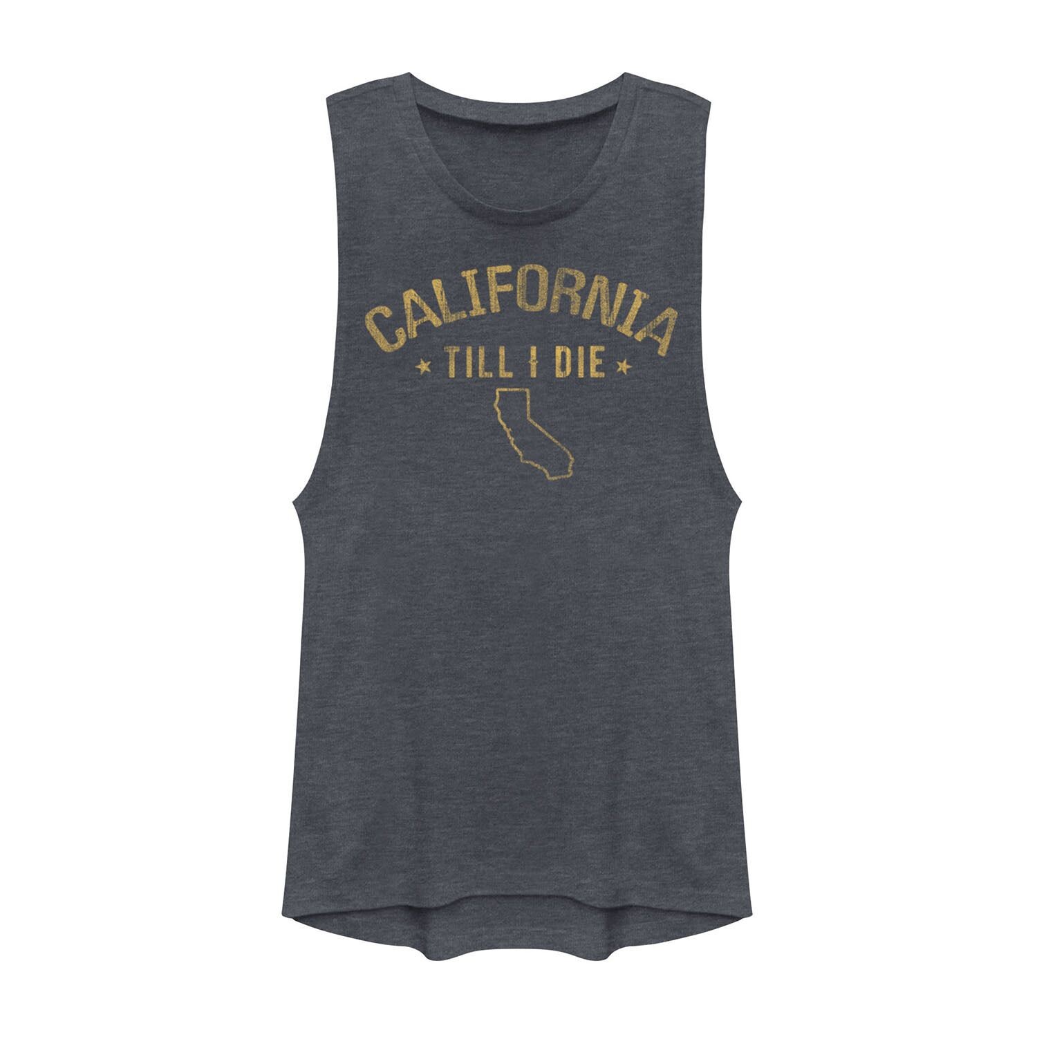 

Юниорская футболка Californian For Life State с винтажным рисунком и мускулами