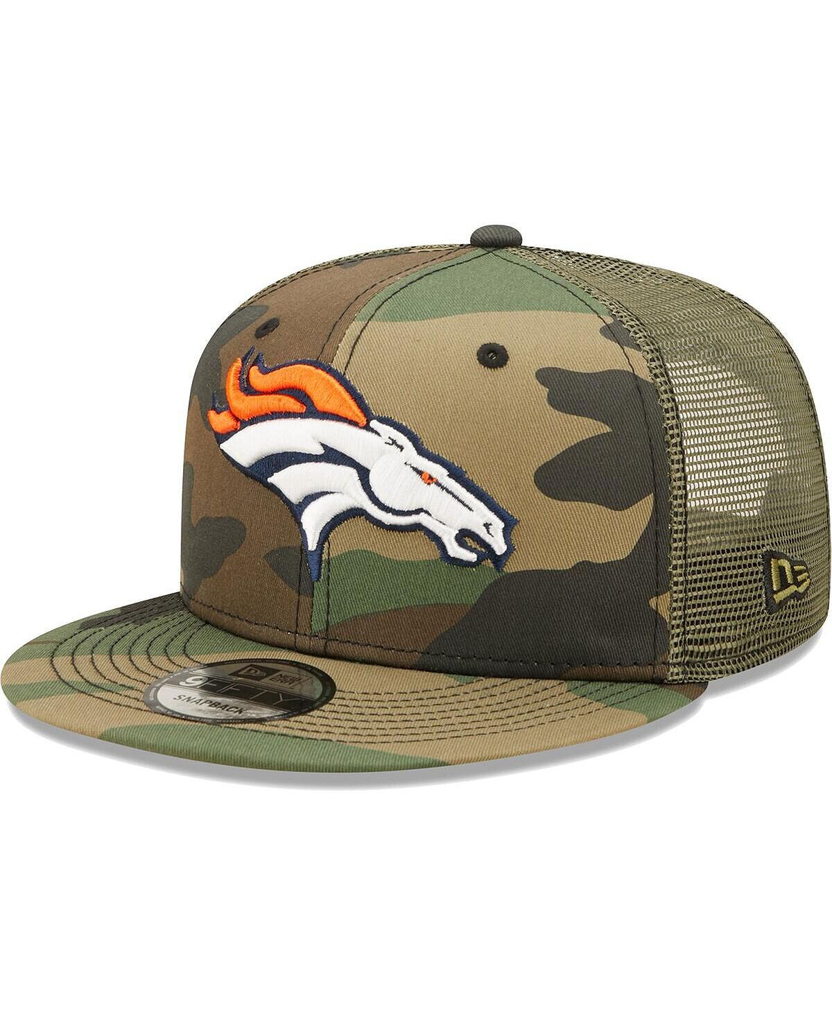 

Мужская кепка Snapback Denver Broncos Trucker 9FIFTY камуфляжно-оливкового цвета New Era