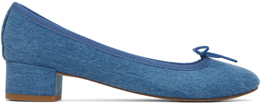 

Голубые джинсовые балетки Repetto Camille