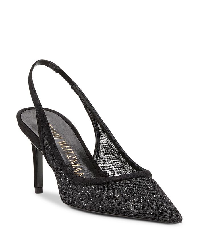 

Женские туфли-лодочки Stuart 75 с ремешком на пятке и острым носком Stuart Weitzman