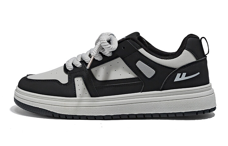 

Кроссовки WARRIOR Skateboarding Shoes Men Low-top Gray, черный/серый