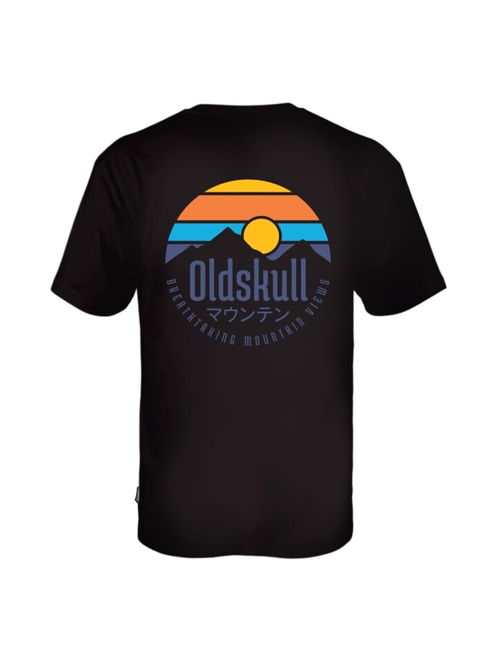 

Футболка OLDSKULL Retro Mountain Vintage Logo Graphic, черный