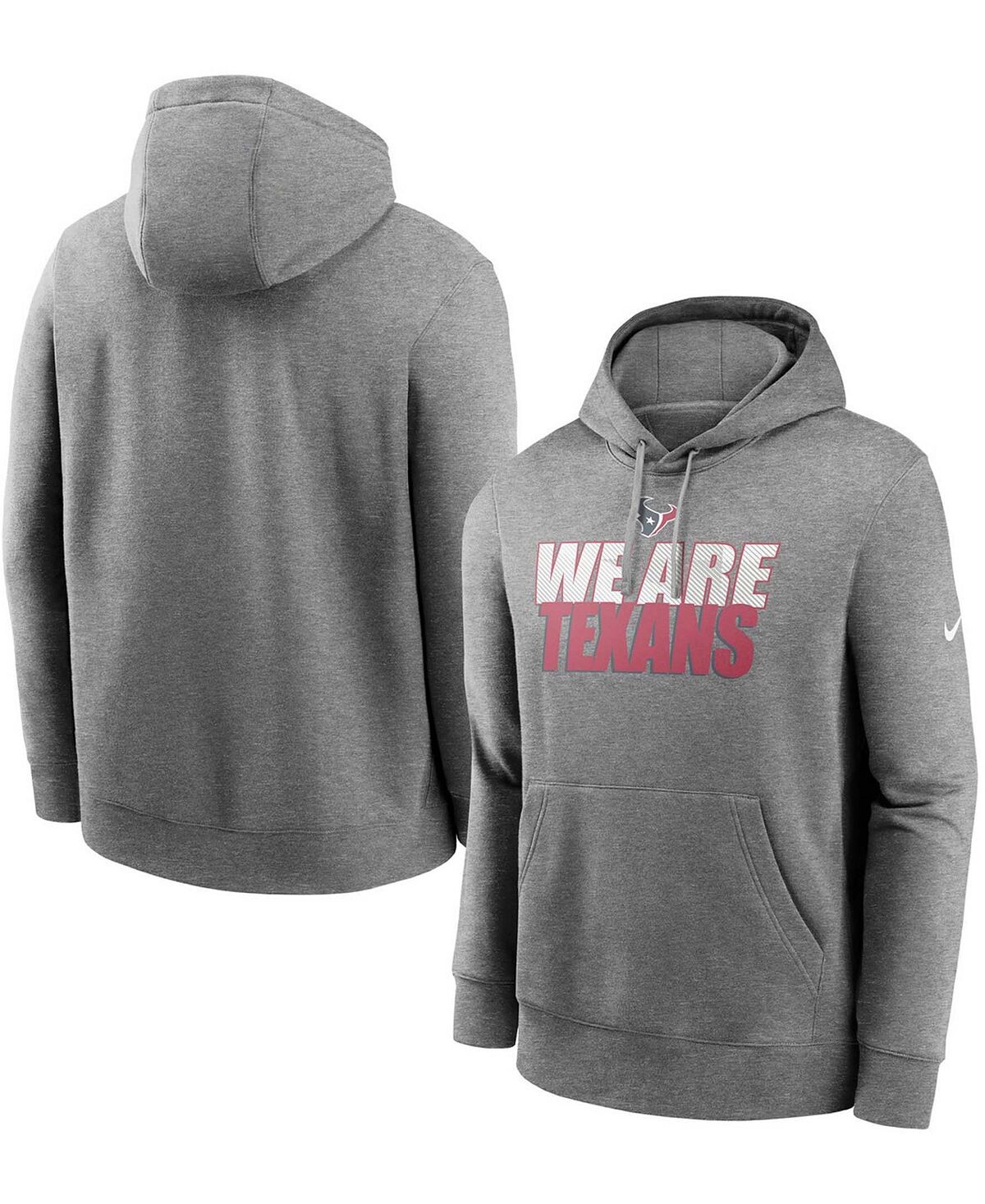 

Мужской серый пуловер с капюшоном Houston Texans Fan Gear Local Club Nike
