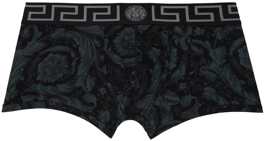 

Серо-черные боксеры Barocco Versace Underwear