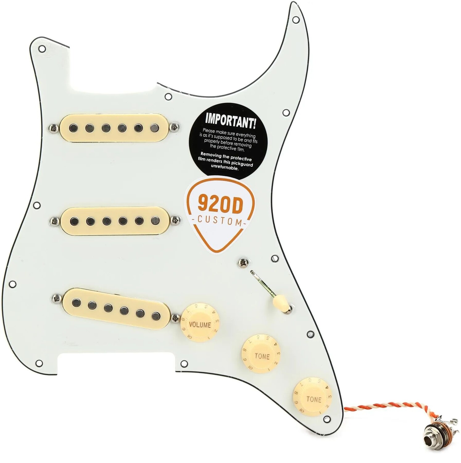 

Накладка Stratocaster 920D Custom Texas Vintage Loaded — пергамент/состаренный белый