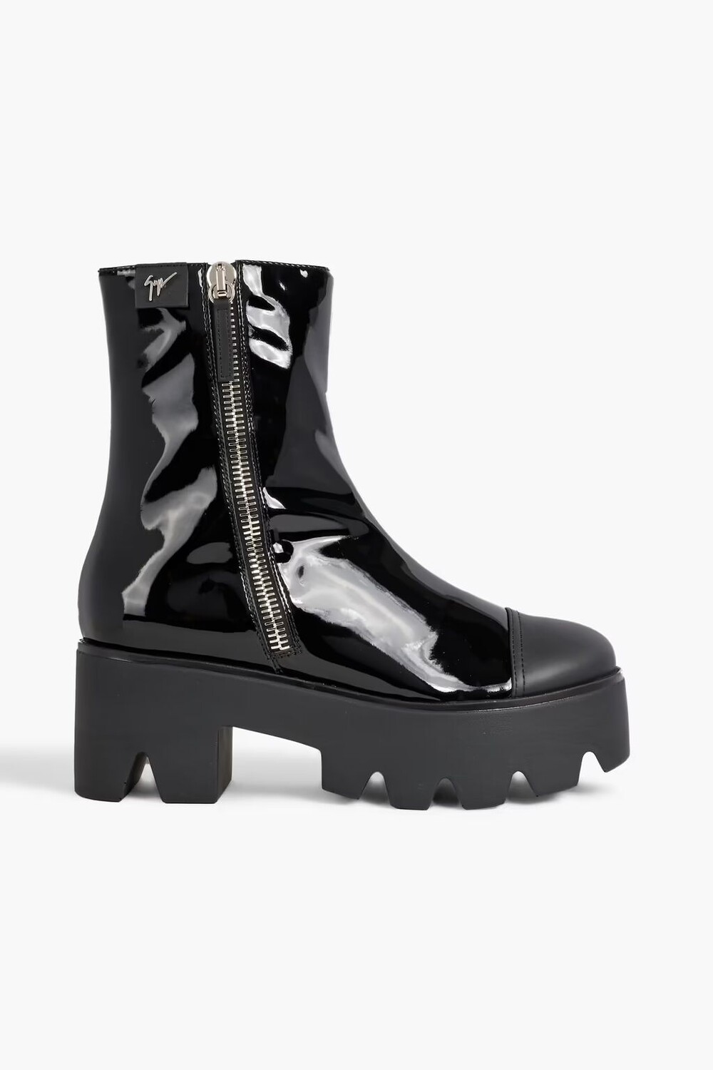 

Ботильоны Juliett на платформе из лакированной кожи Giuseppe Zanotti, черный