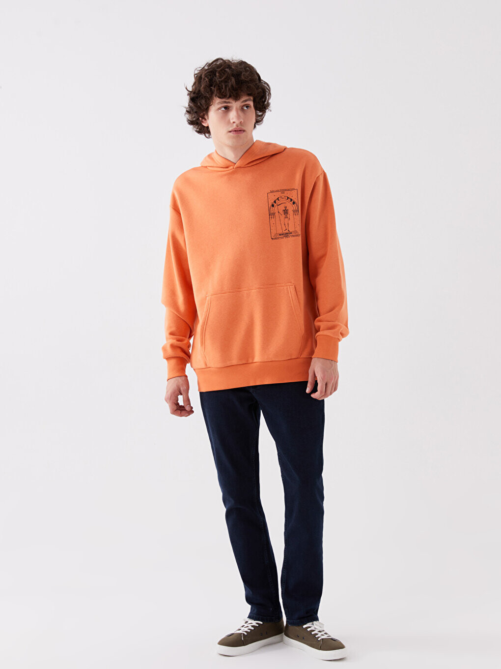 

Мужские джинсовые брюки 750 Slim Fit LCW ECO, темное родео