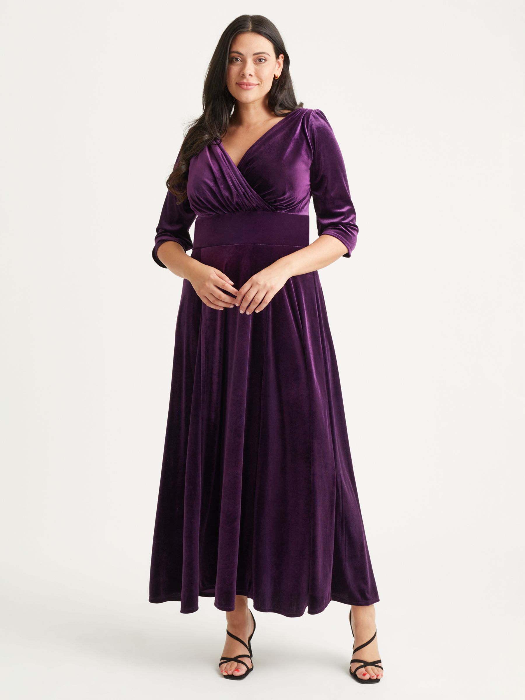 Платье макси Verity Scarlett & Jo, фиолетовый цена и фото