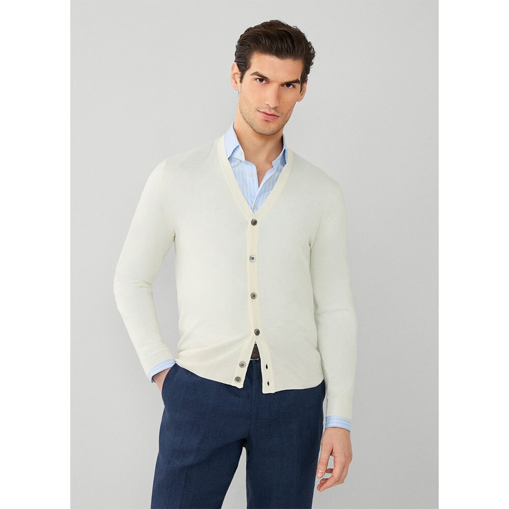 

Кардиган Hackett Gmd Merino Silk Cdi, бежевый