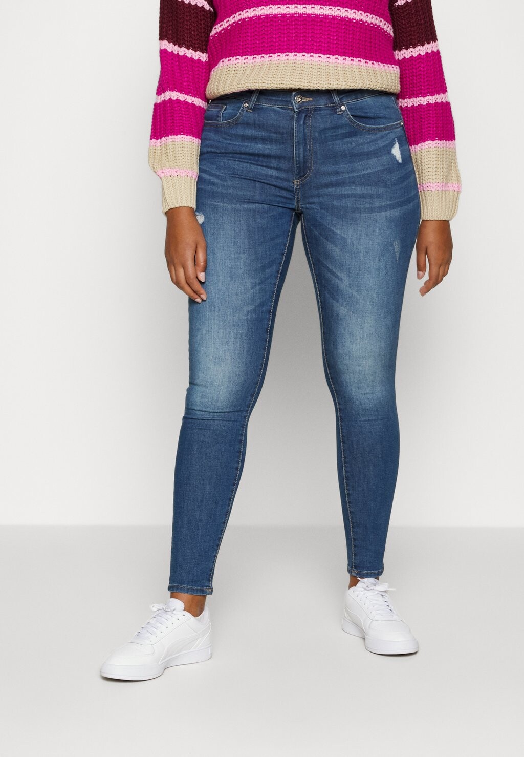 

Джинсы Skinny Fit ONLY Curve, темно-синий