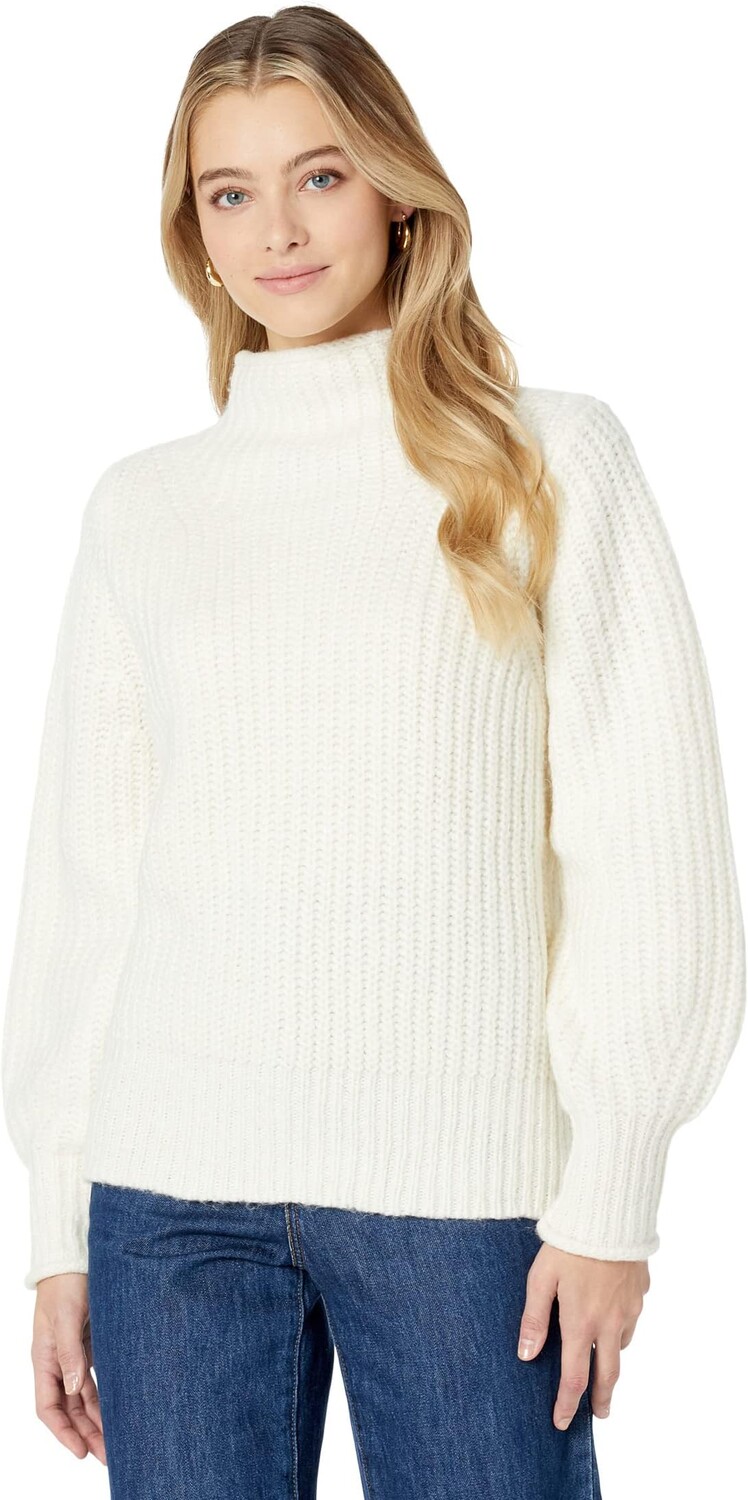 

Свитер-пуловер с воротником-стойкой Loretto Madewell, цвет Antique Cream