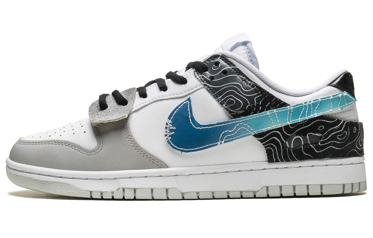 

Кроссовки Nike Dunk Skateboarding Shoes Men Low-top White/blue/black, белый