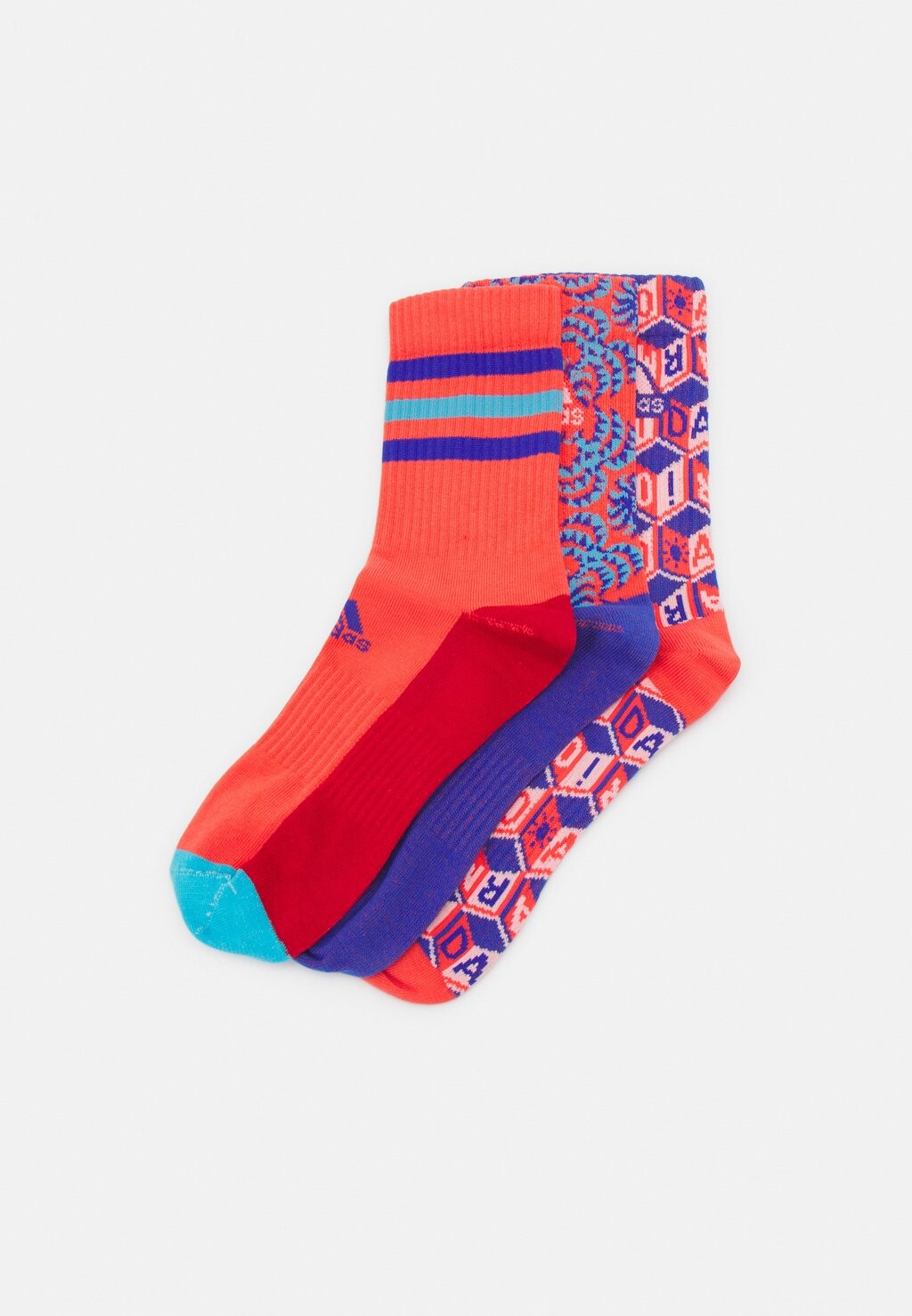 

Спортивные носки FARM UNISEX 3 PACK adidas Performance, цвет multicolor/bright red/bold blue