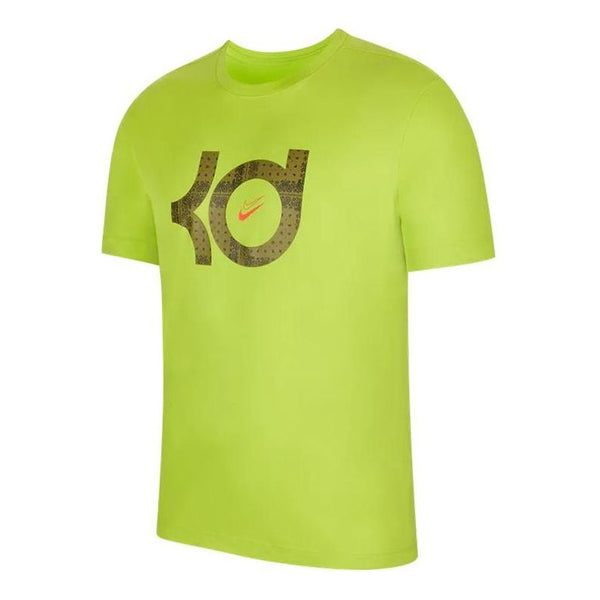 Футболка Nike KD Front Logo Short Sleeves Tee 'Green Grey', зеленый