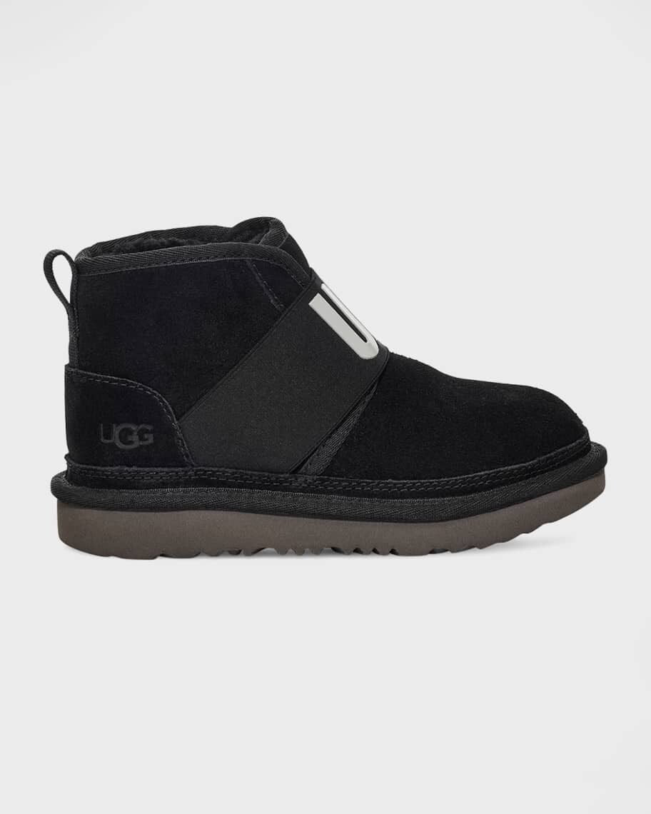 

Замшевые ботинки Neumel с логотипом и ремешком для мальчика, детские UGG