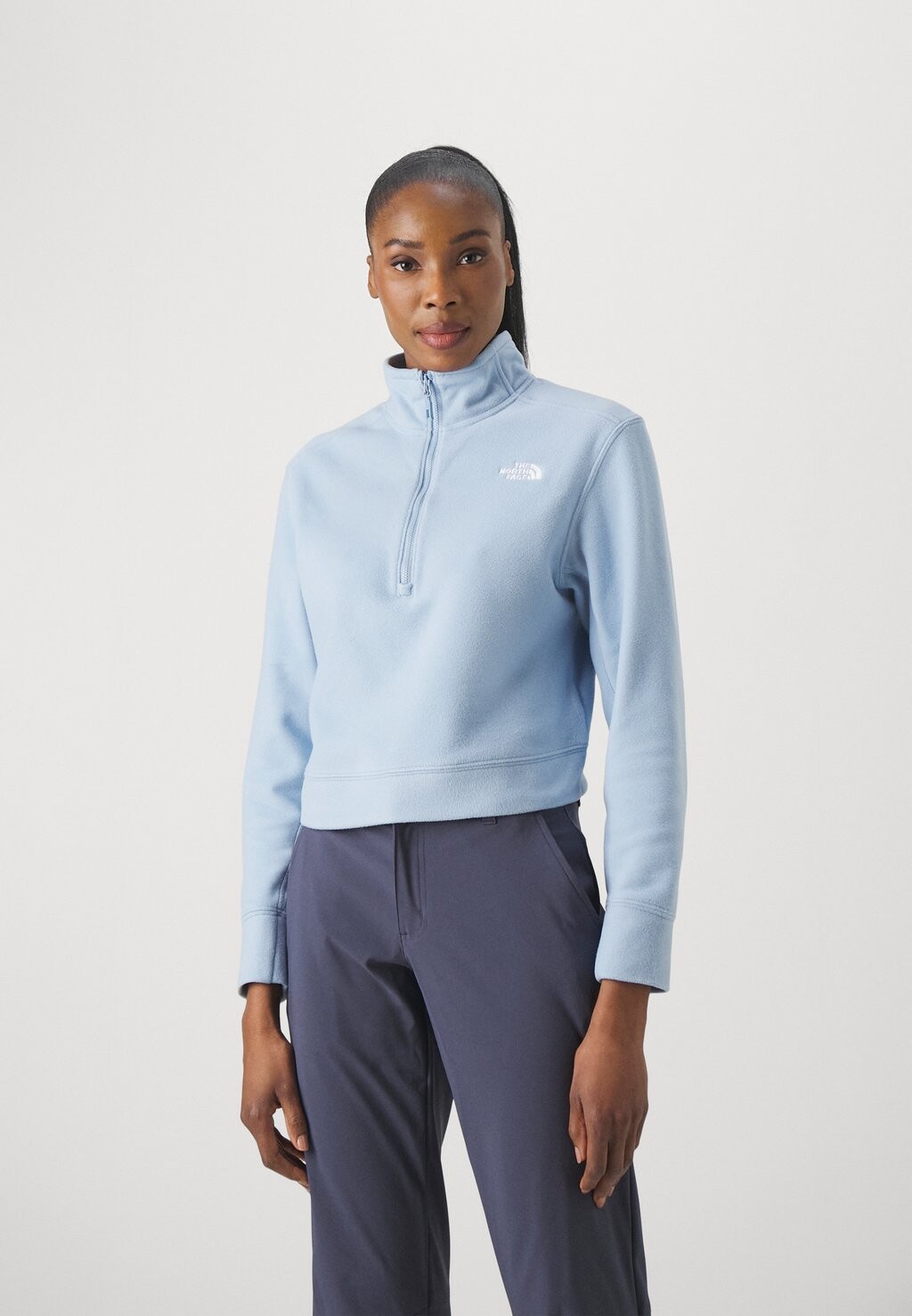 Флисовый пуловер 100 GLACIER HALF ZIP The North Face, цвет steel blue