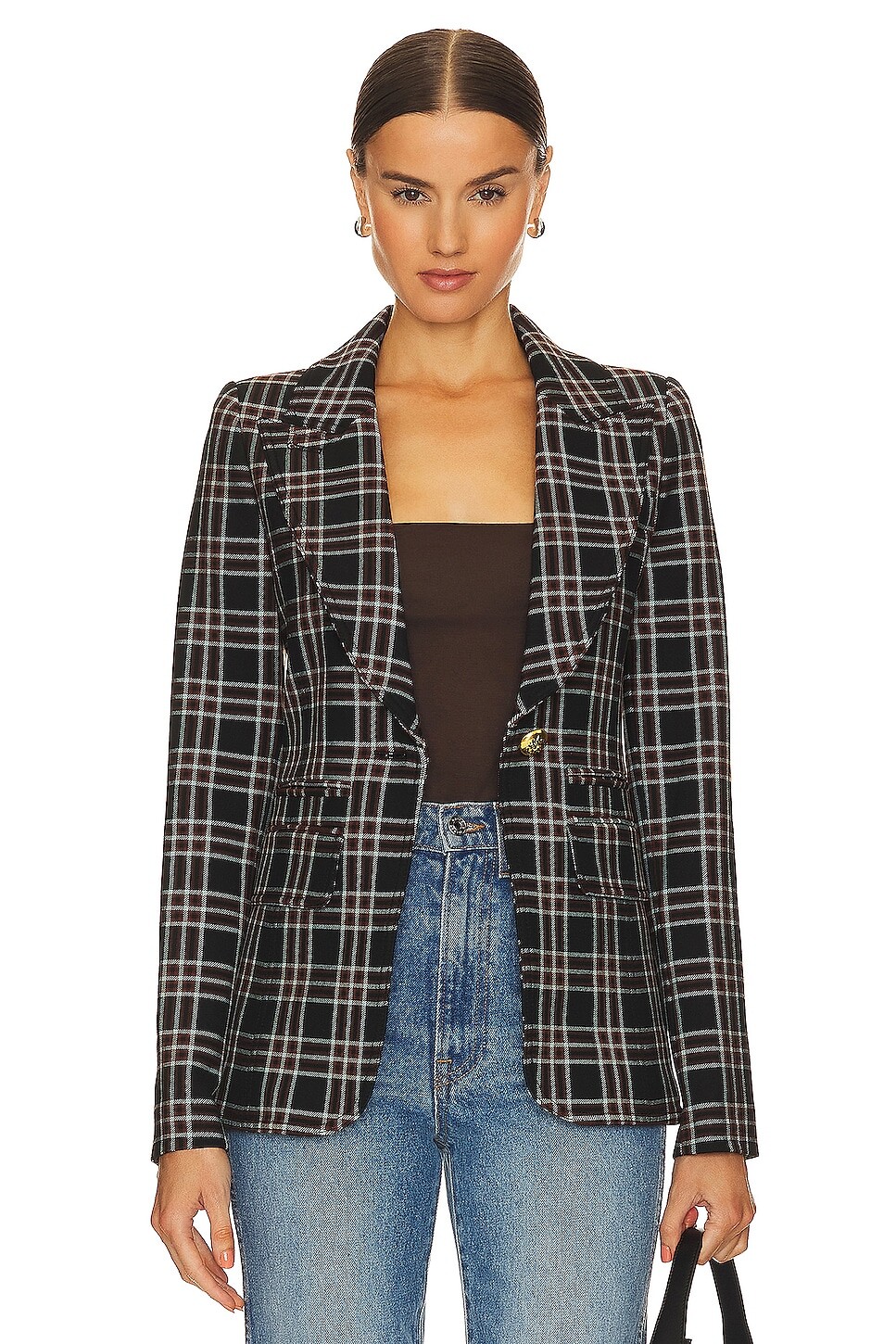 Блейзер Smythe Hutton, цвет Black Plaid