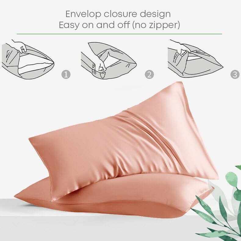 

Комплект пододеяльников Linenwalas Tencel из лиоцелла с простыней с глубокими карманами, вискоза из эвкалипта, мягкий, легкий и дышащий полный комплект постельного белья (розовое золото, California King), Rose Gold