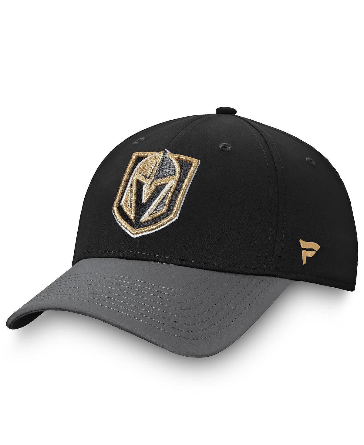 

Мужская черная, угольная кепка Vegas Golden Knights Hometown Flex Hat Fanatics