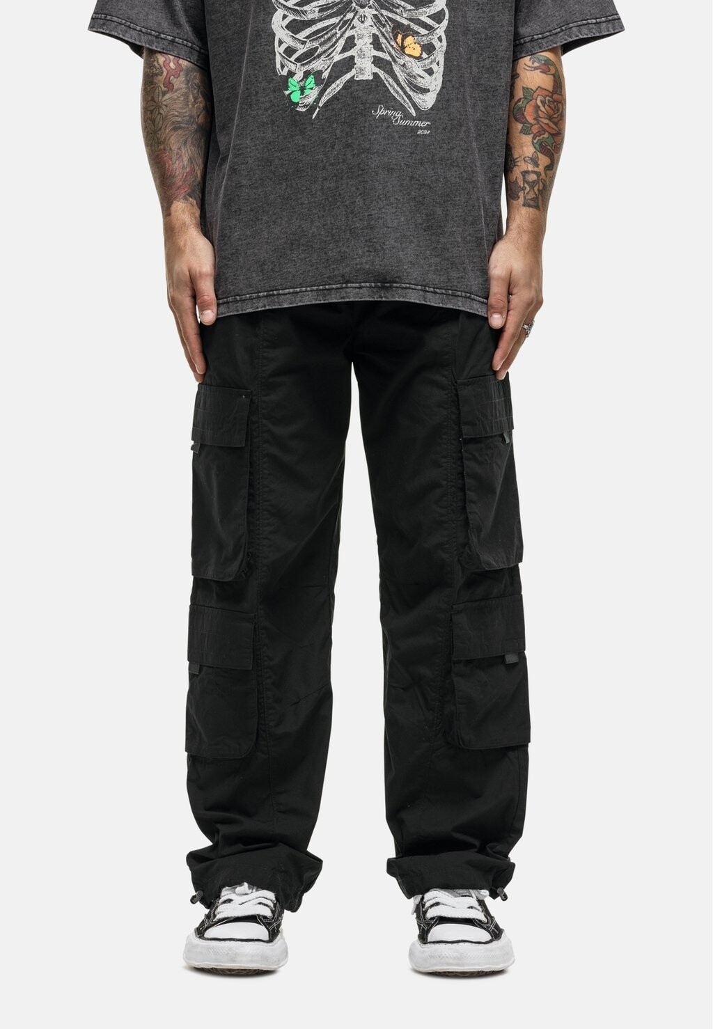 

Брюки-карго BLACK PARACHUTE PANTS Good For Nothing, черный
