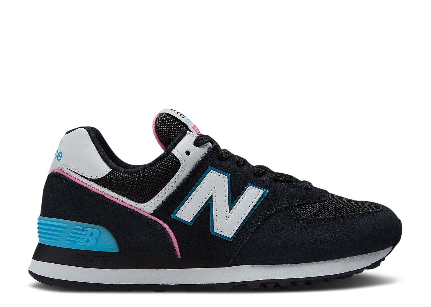 

Кроссовки New Balance Wmns 574 'Black Vibrant Sky Pink', черный