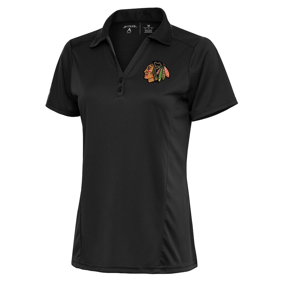 

Поло с коротким рукавом Antigua Chicago Blackhawks, угольный