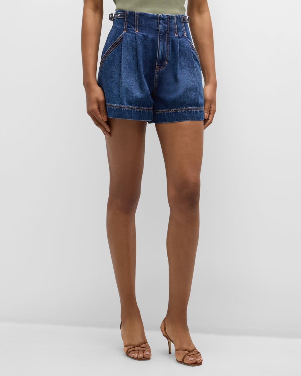 

Джинсовые шорты Jaffe Veronica Beard, цвет Bright Blue