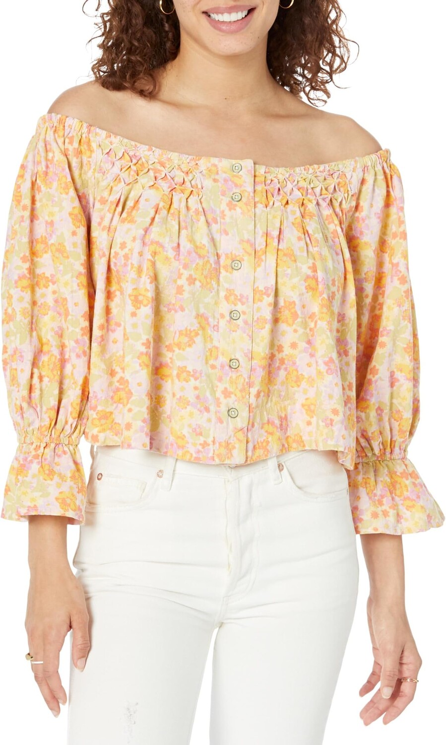 

Джеймс Смок Free People, цвет Sunny Combo