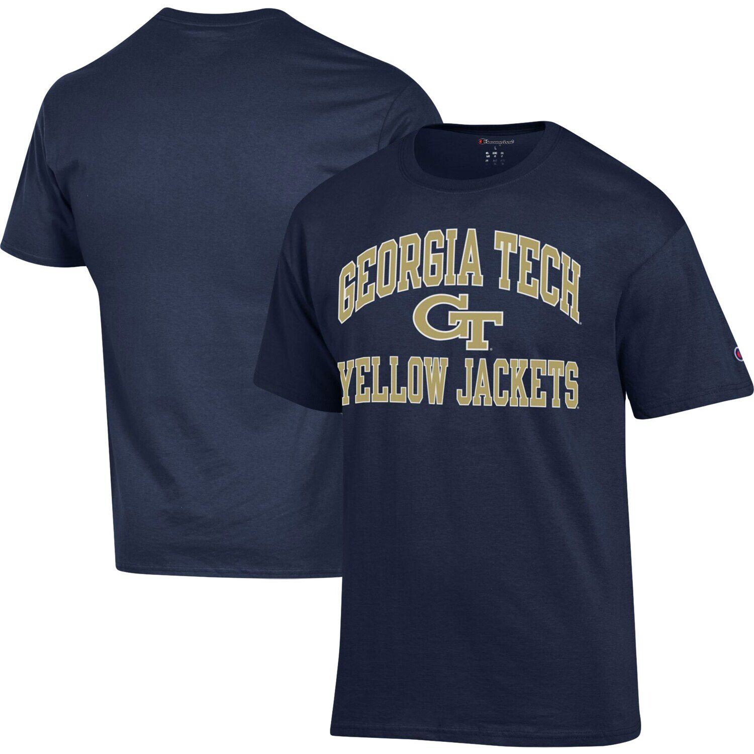 

Мужская темно-синяя футболка Georgia Tech Yellow Jackets High Motor Champion, Синий