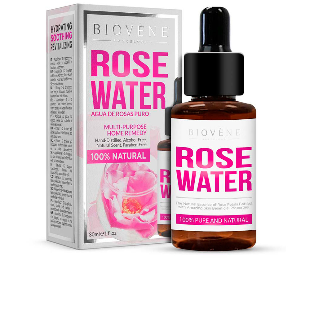 Тоник для лица Rose water pure and natural multi-purpose home remedy Biovene, 30 мл