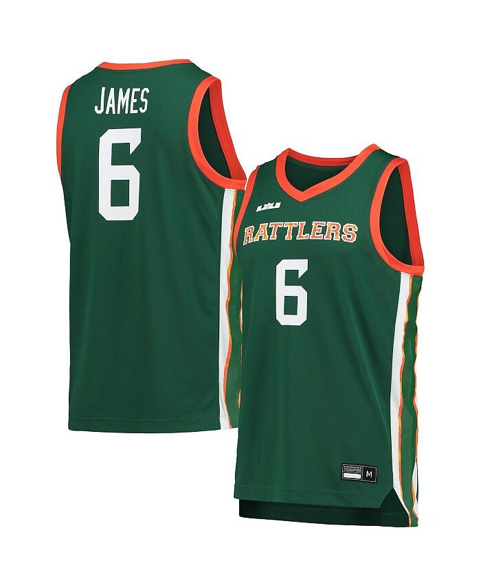 

Мужская баскетбольная майка с Леброном Джеймсом Грином Florida A&M Rattlers Replica Nike, зеленый