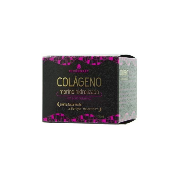 Ночной крем Crema Facial Noche Colageno Ecobeauty, 60 ML ночной крем с экстрактом вечерней примулы emvy anti age night cream with evening primrose extract 50 мл