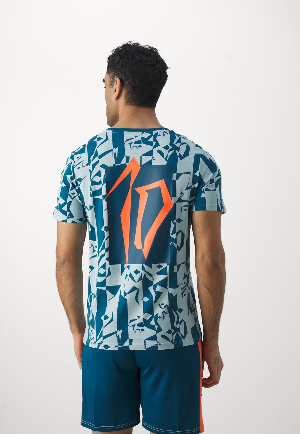 Футболка с принтом NEYMAR JR CREATIVITY LOGO TEE Puma, цвет ocean tropic/turquoise surf