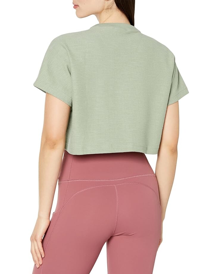 

Топ Adidas Lounge Terry Loop Crop Top, цвет Silver Green