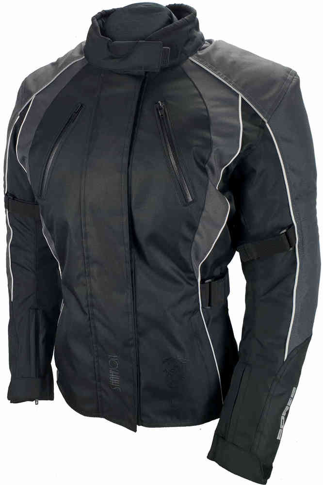 Shanon Женская Мотоциклетная Текстильная Куртка Bores, черный/серый женская мотоциклетная текстильная куртка military jack bores камуфляж