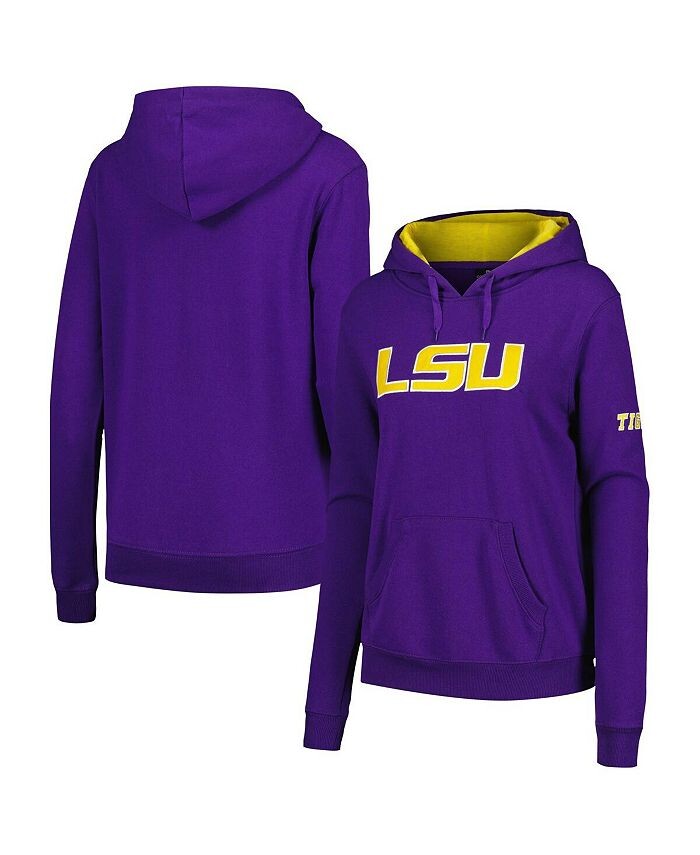 

Женский фиолетовый пуловер с капюшоном LSU Tigers с большим логотипом Stadium Athletic, фиолетовый