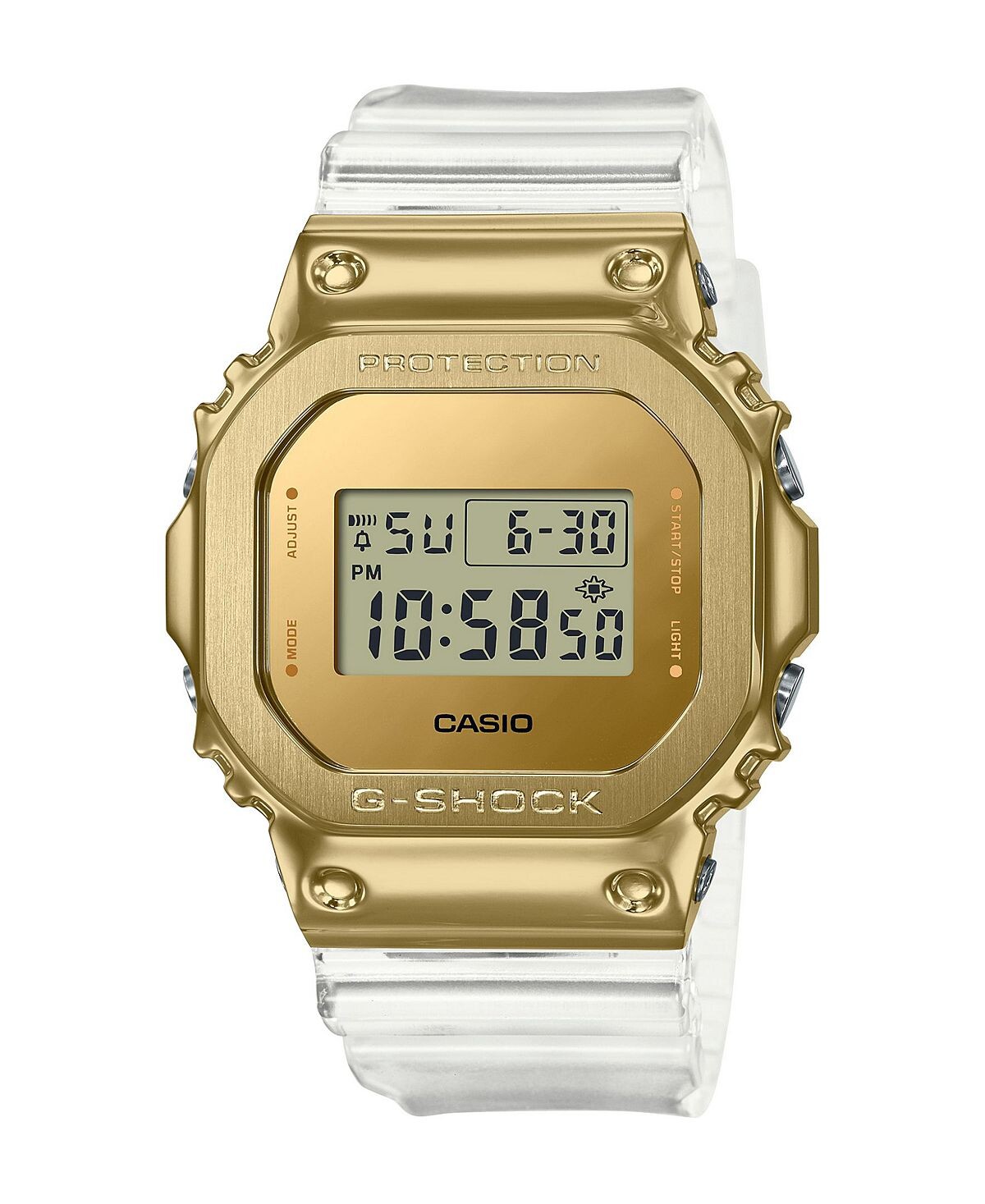

Мужские цифровые часы с белым полимерным ремешком, 43 мм, GM5600SG-9 G-Shock