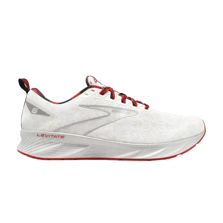 

Кроссовки Brooks Levitate 6 'White Red Silver', белый