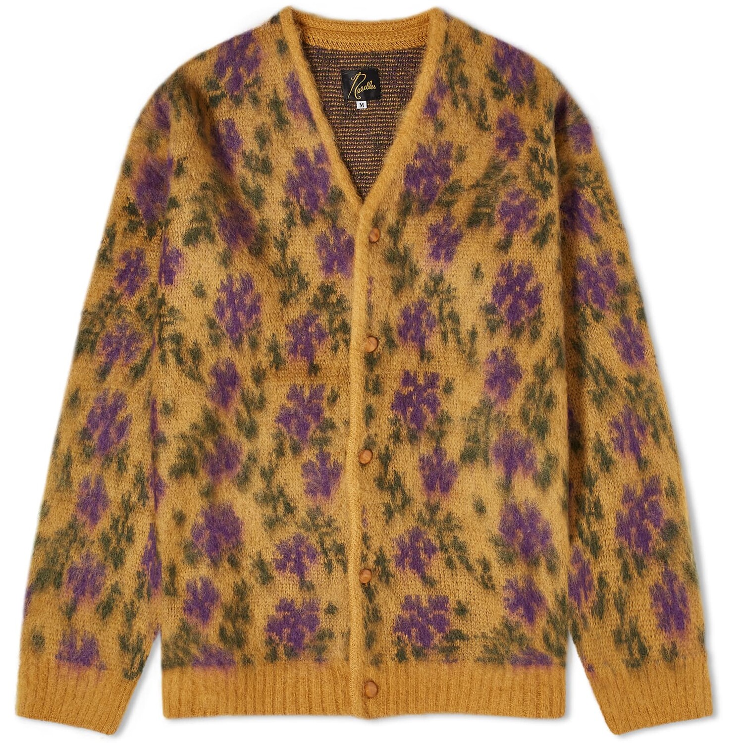 

Кардиган Needles Flower Mohair, желтый