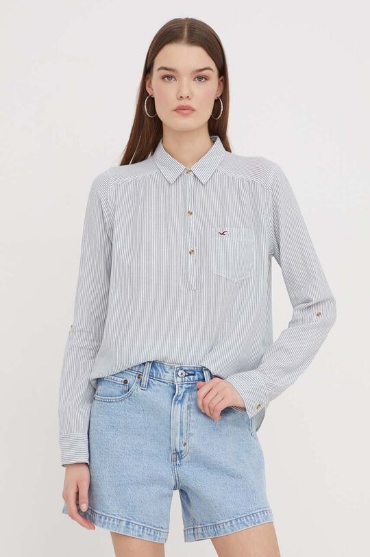 

Хлопковая блузка Hollister Co., зеленый