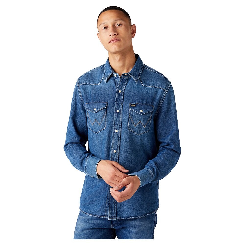 

Рубашка с длинным рукавом Wrangler 27MW, синий