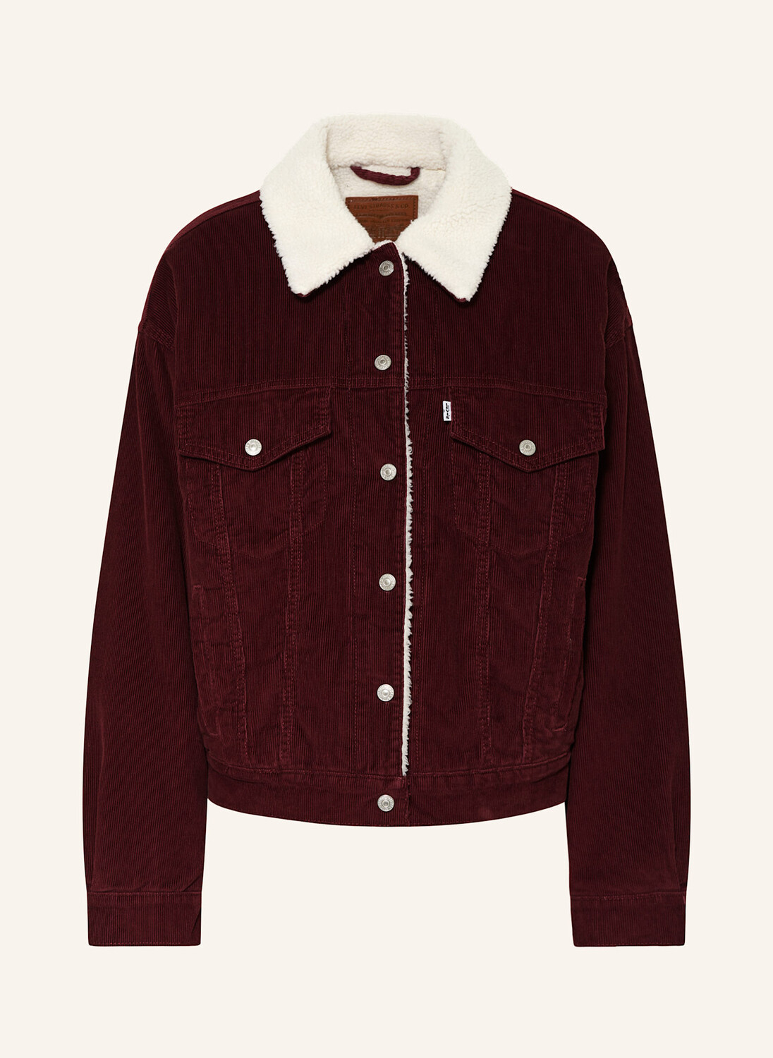 Вельветовая куртка с искусственным мехом Levi'S, красный