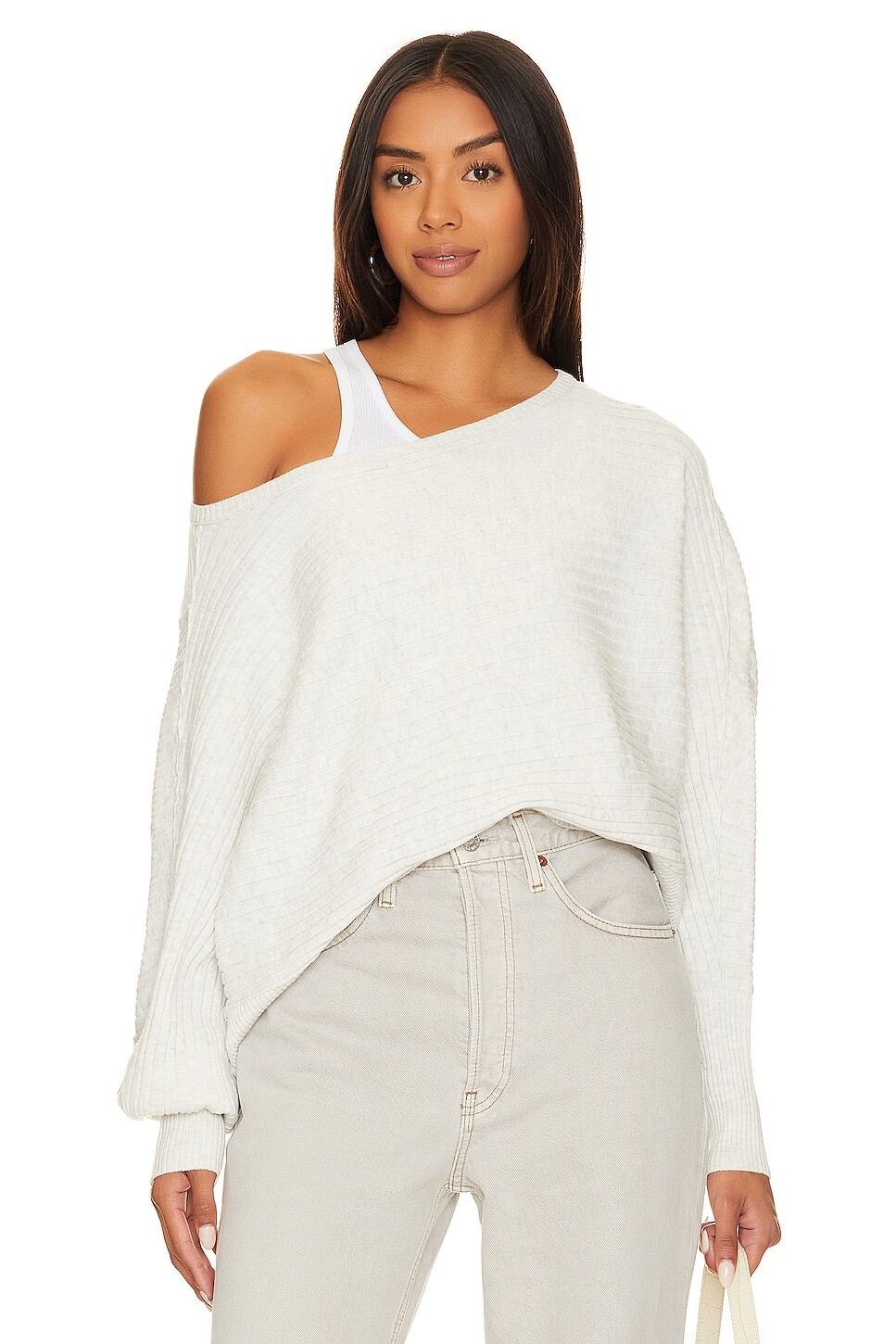 

Пуловер Free People Sublime, цвет White Heather