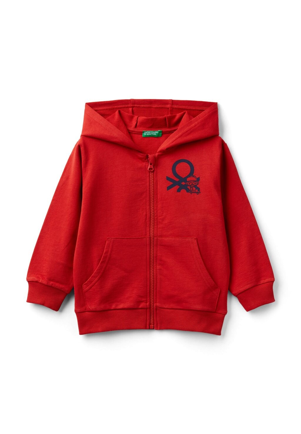 

Толстовка на молнии LIGHTWEIGHT WITH ZIP United Colors of Benetton, красный