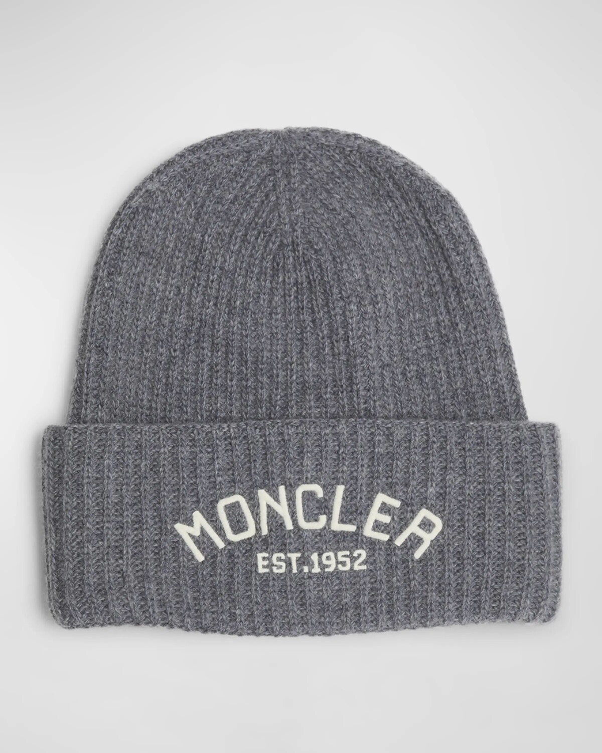 

Детская шерстяная шапка-бини с вышитым логотипом, размер S-L Moncler, серый