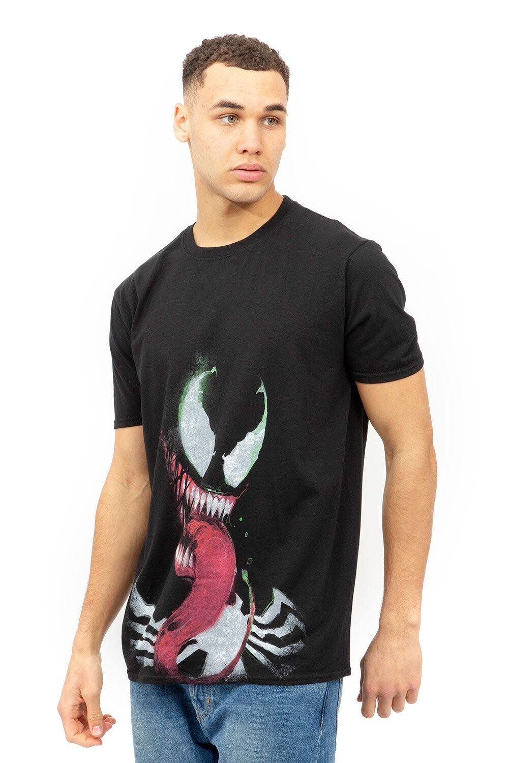 

Хлопковая футболка Venom Shadows Marvel, черный